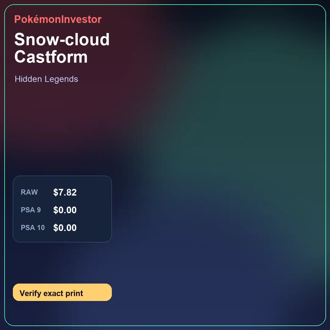 Card research image for Snow-cloud Castform
