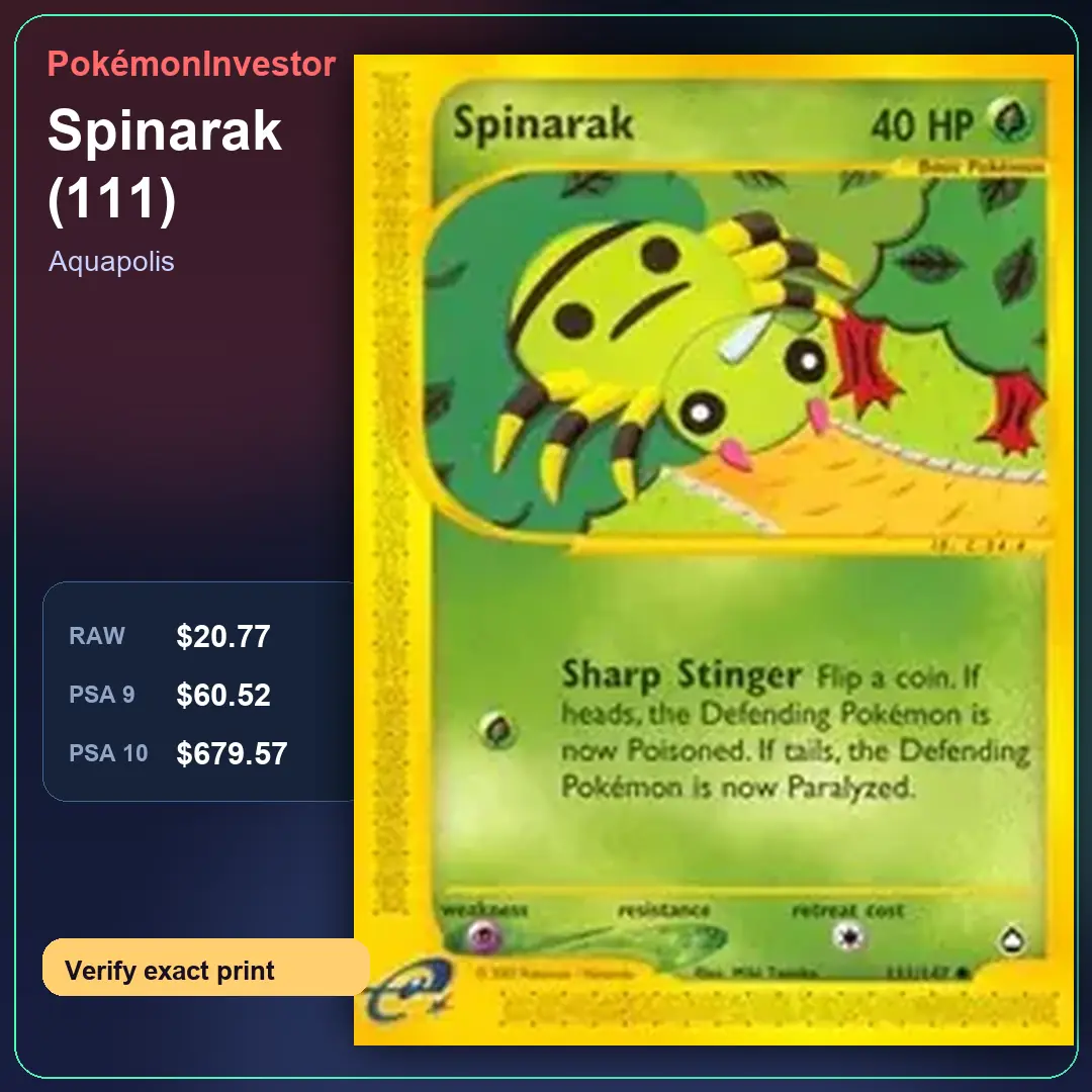 Card research image for Spinarak (111)