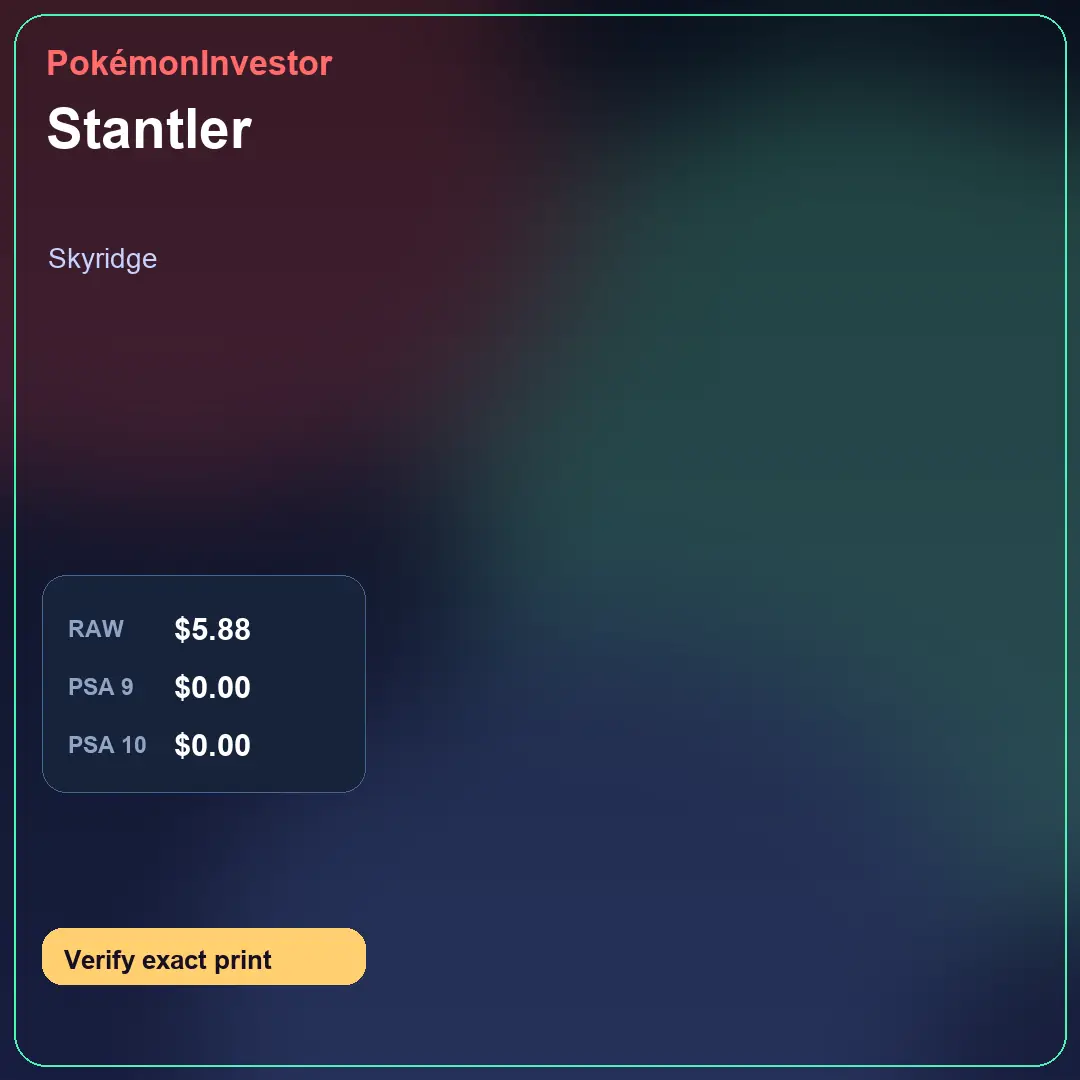 Card research image for Stantler