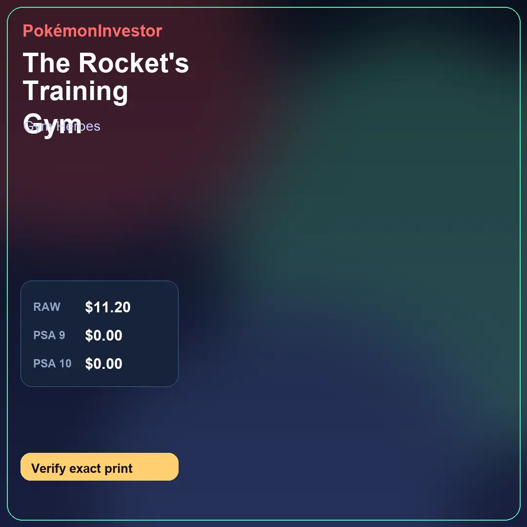 Card research image for The Rocket's Training Gym