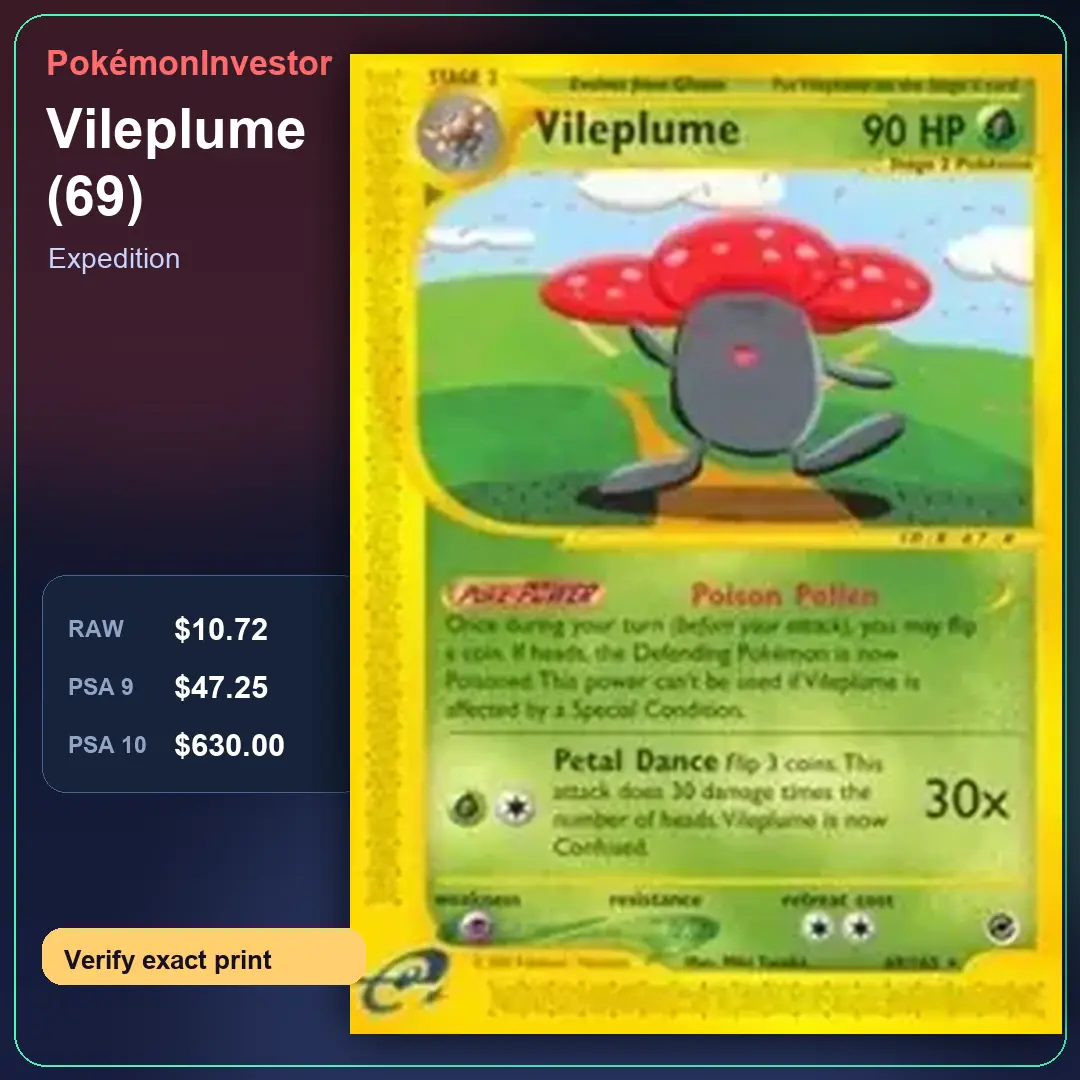 Card research image for Vileplume (69)