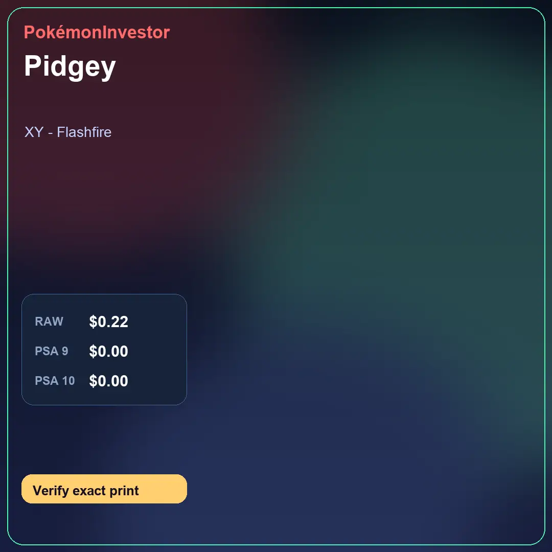 Card research image for Pidgey