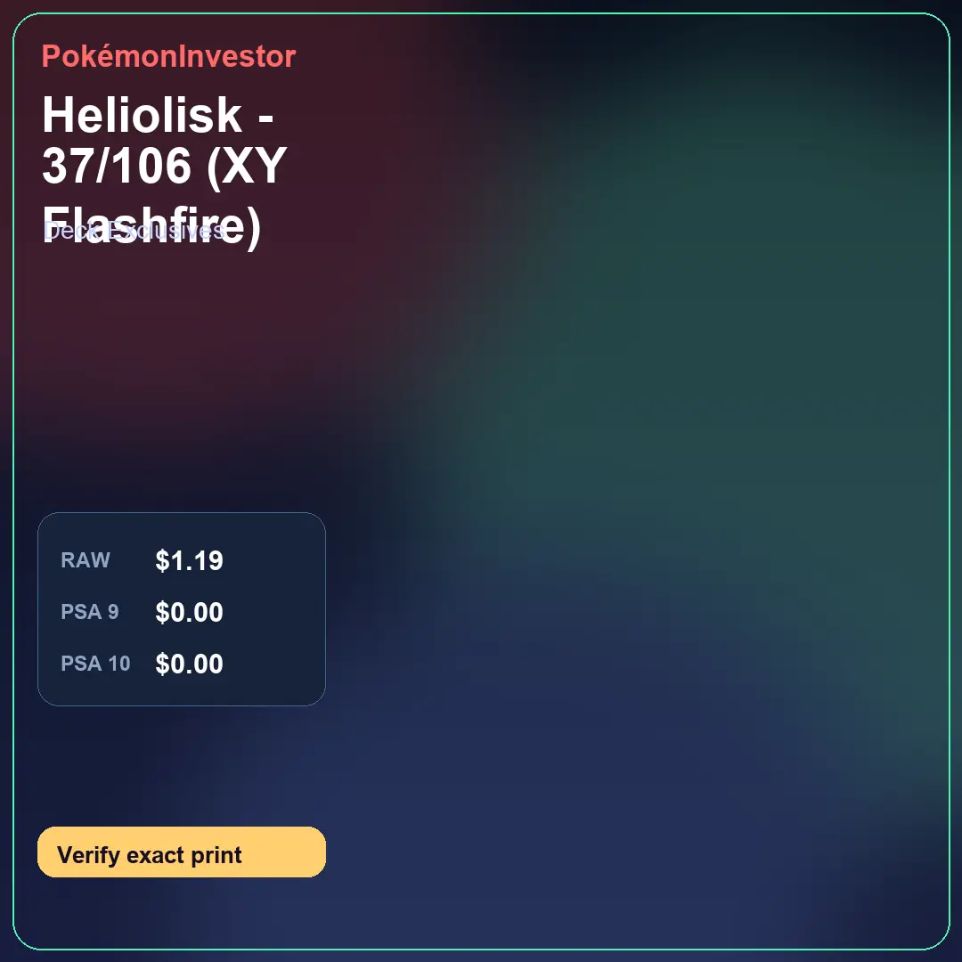 Card research image for Heliolisk - 37/106 (XY Flashfire)