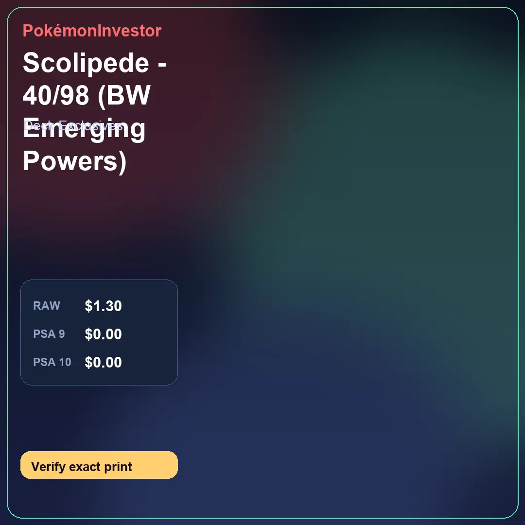Card research image for Scolipede - 40/98 (BW Emerging Powers)
