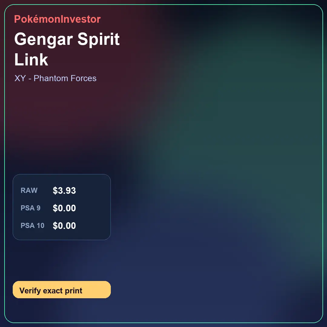 Card research image for Gengar Spirit Link