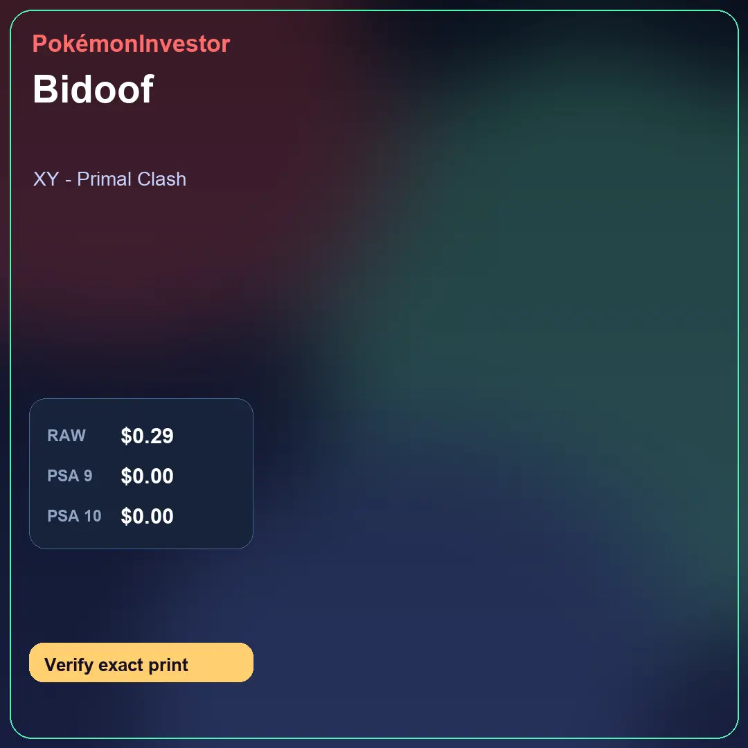 Card research image for Bidoof