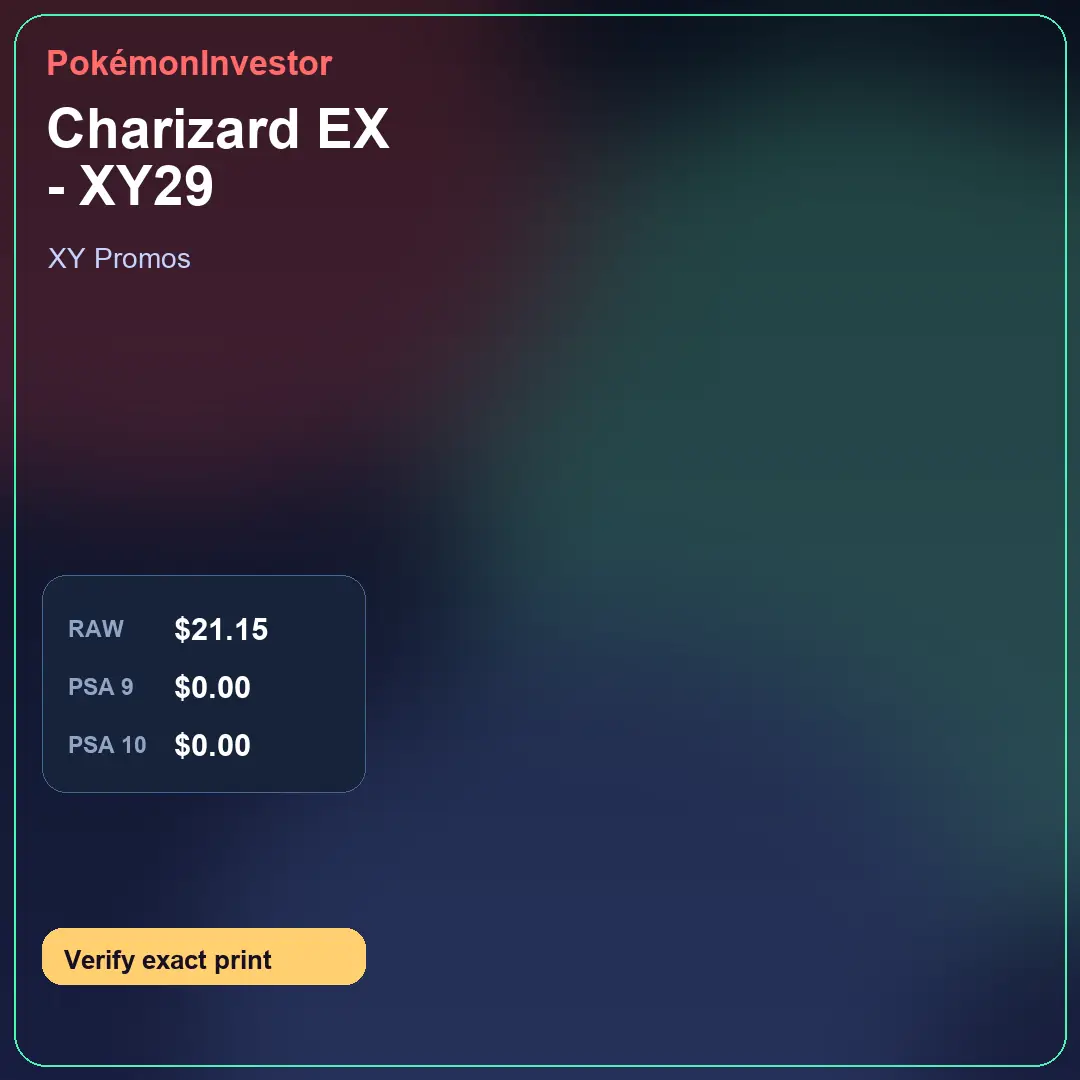 Card research image for Charizard EX - XY29