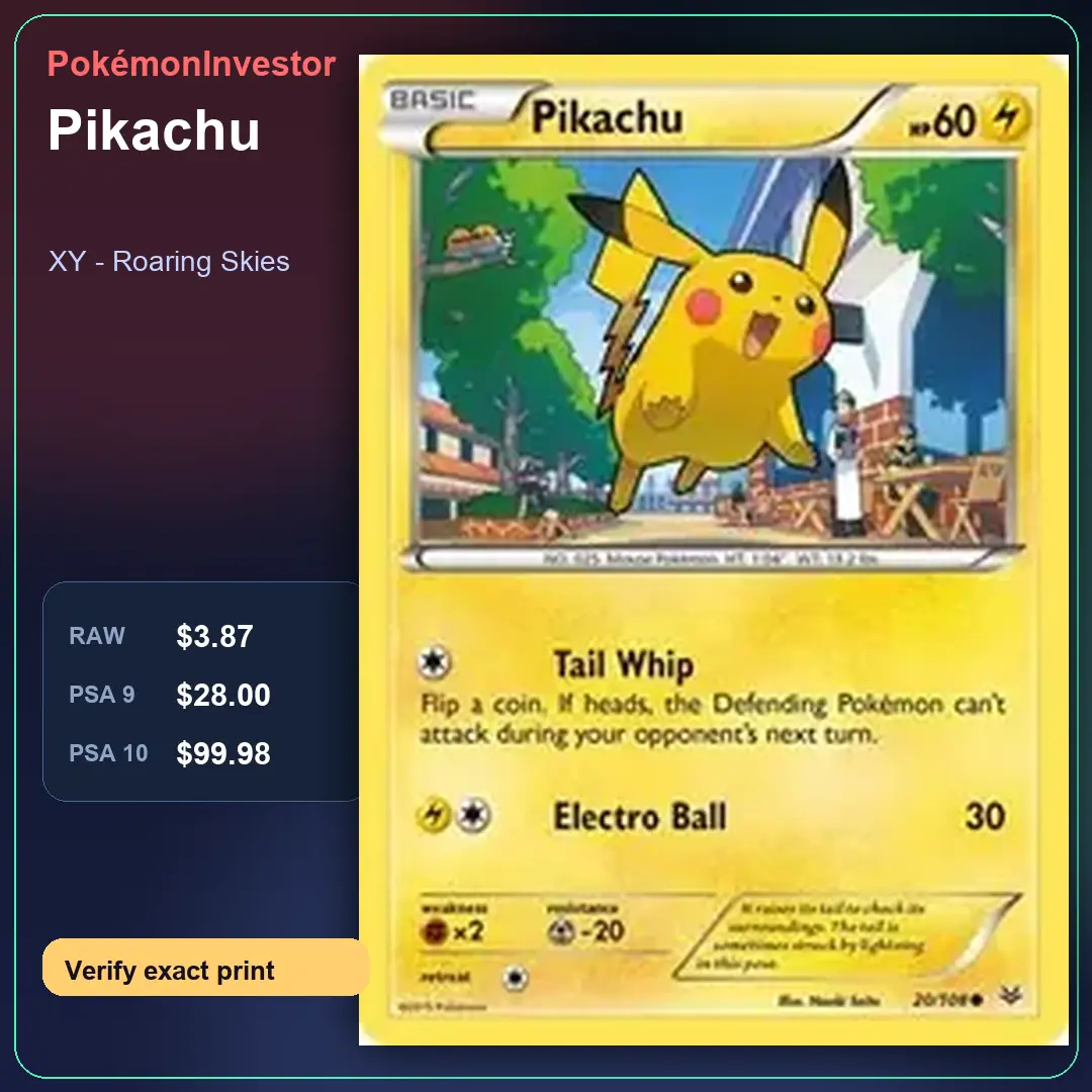 Card research image for Pikachu
