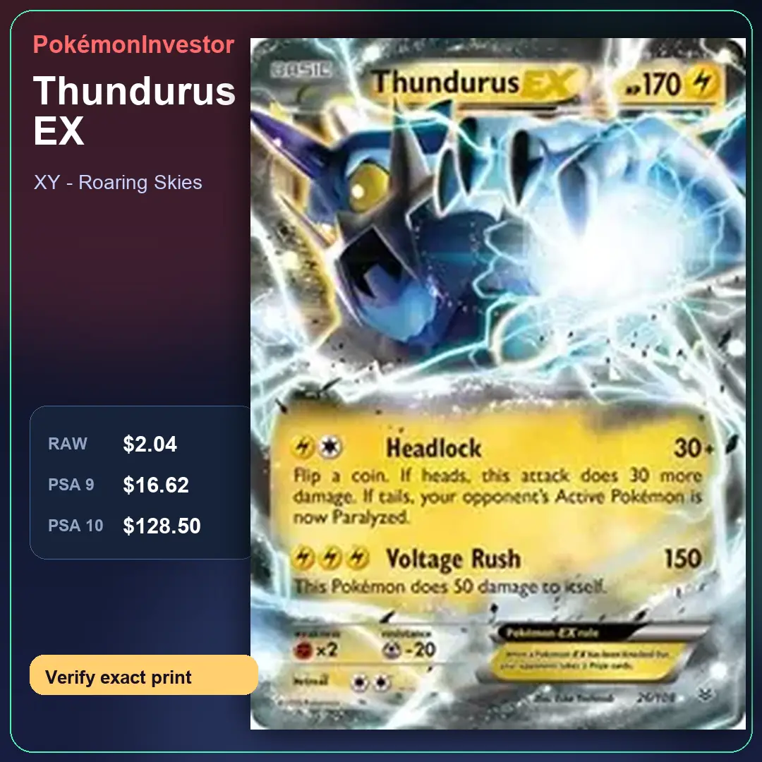 Card research image for Thundurus EX