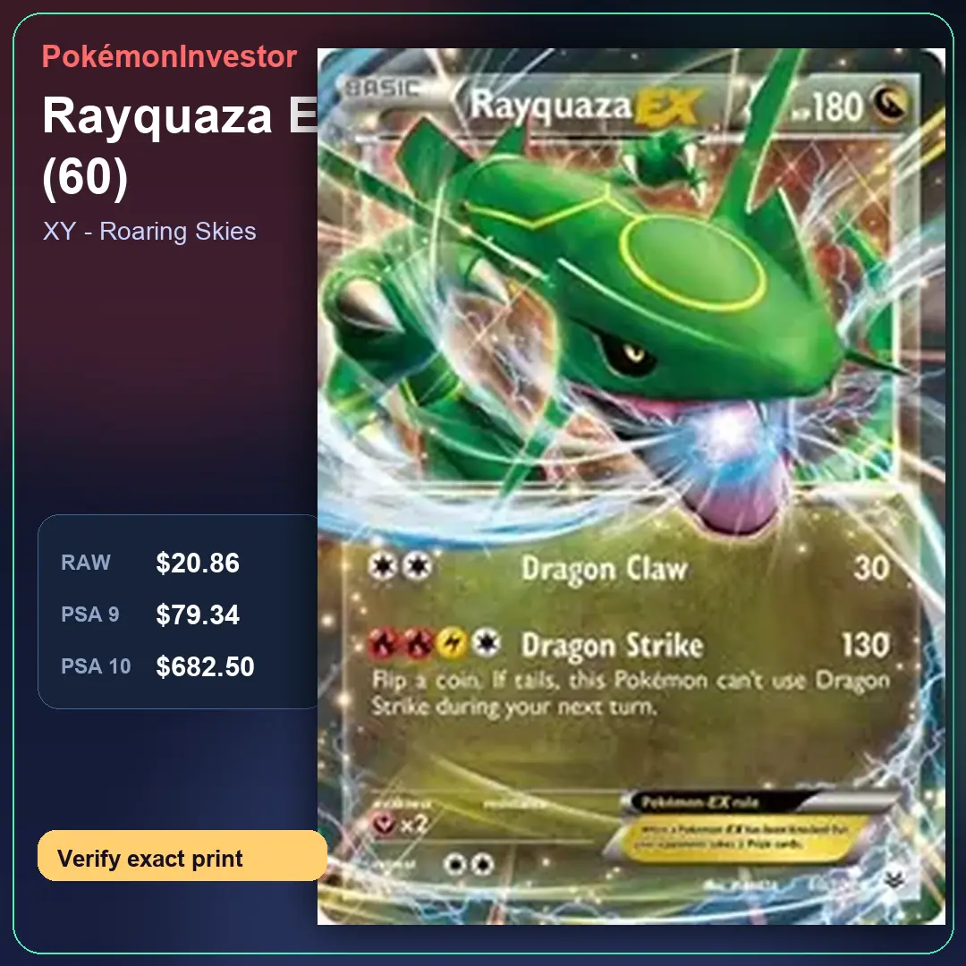 Card research image for Rayquaza EX (60)